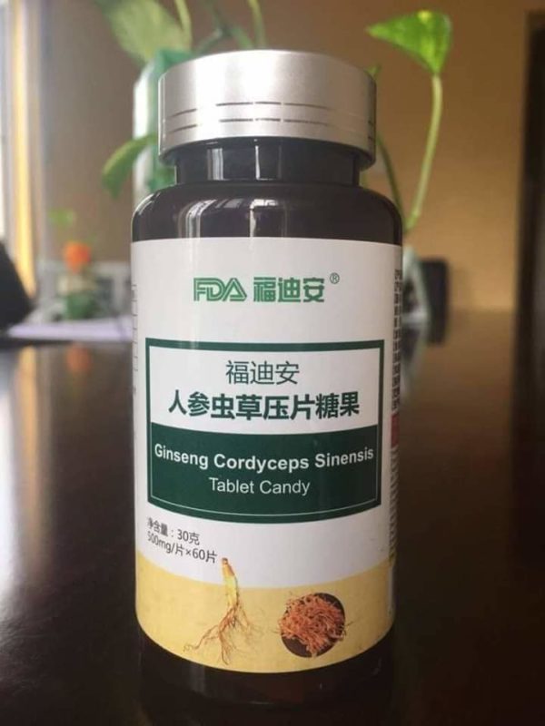 FDA Ginseng Cordyceps Sinensis Tablet Candy